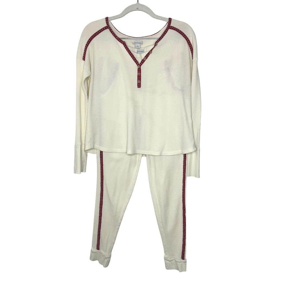 Sundance Waffle knit cotton‎ loungewear set Size S